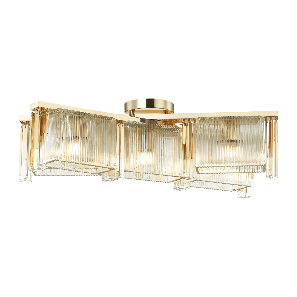 Odeon Light 4877/5C HALL ODL_EX22 59 золотой/прозрачный/стекло Люстра потолочная E14 5*40W GATSBY — миниатюра 2