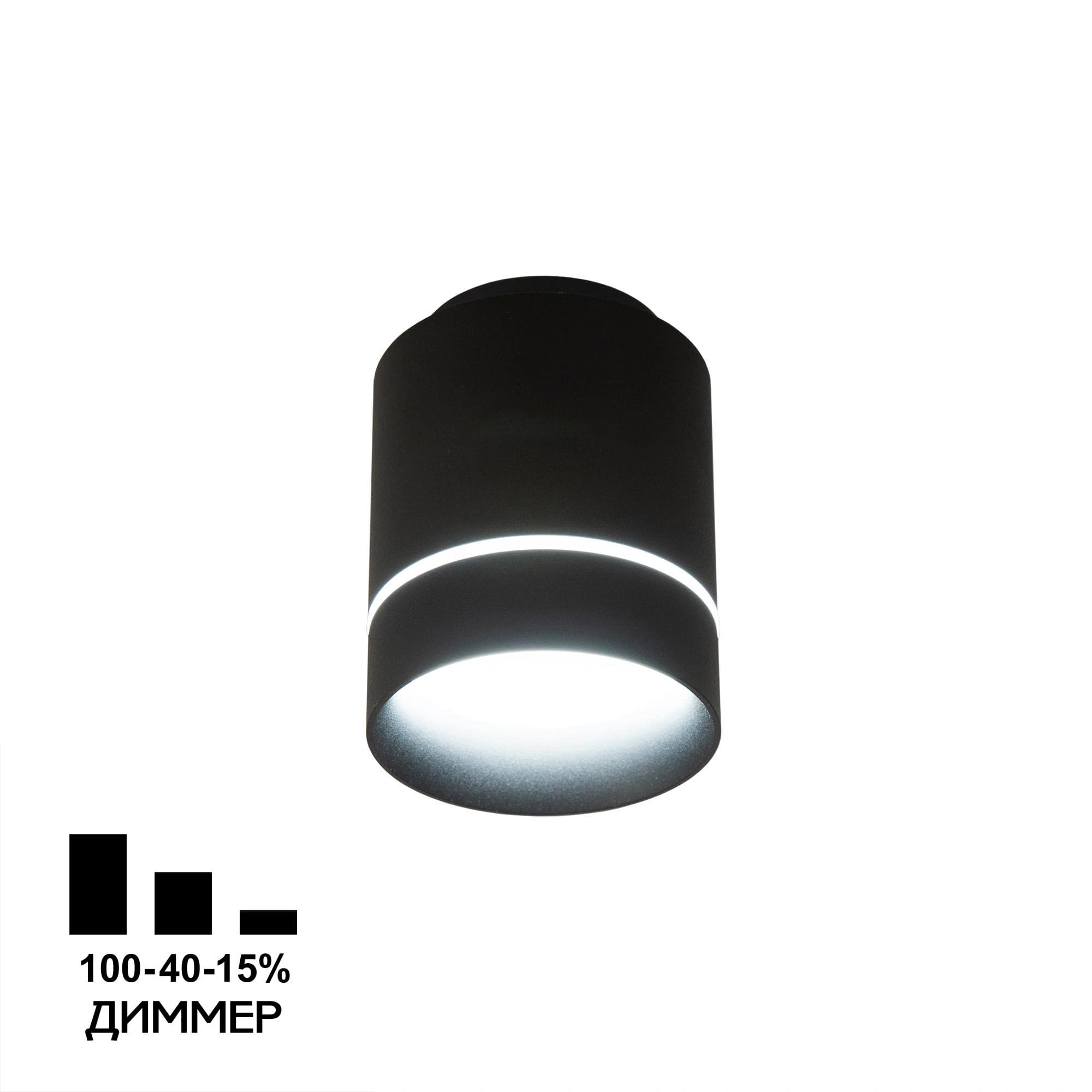 Citilux CL745011N Борн Черный Светильник потолочный 8W*4000K