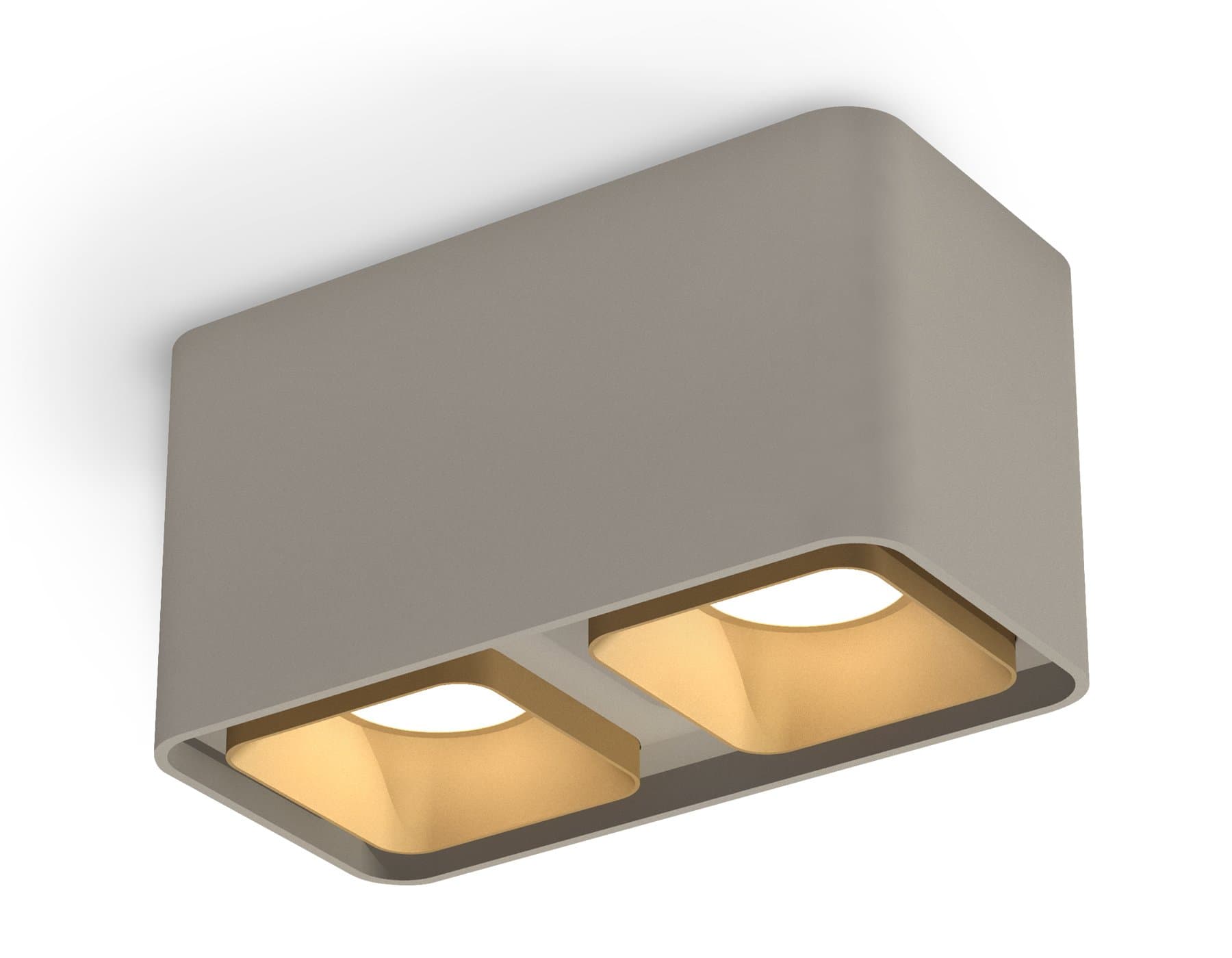 Ambrella Комплект накладного светильника XS7852004 SGR/SGD серый песок/золото песок MR16 GU5.3 (C7852, N7704) — миниатюра 1