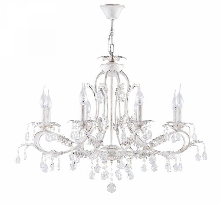 Freya Floristic Dezi Белый с Золотом Люстра E14 60W FR3040-PL-08-WG — миниатюра 1