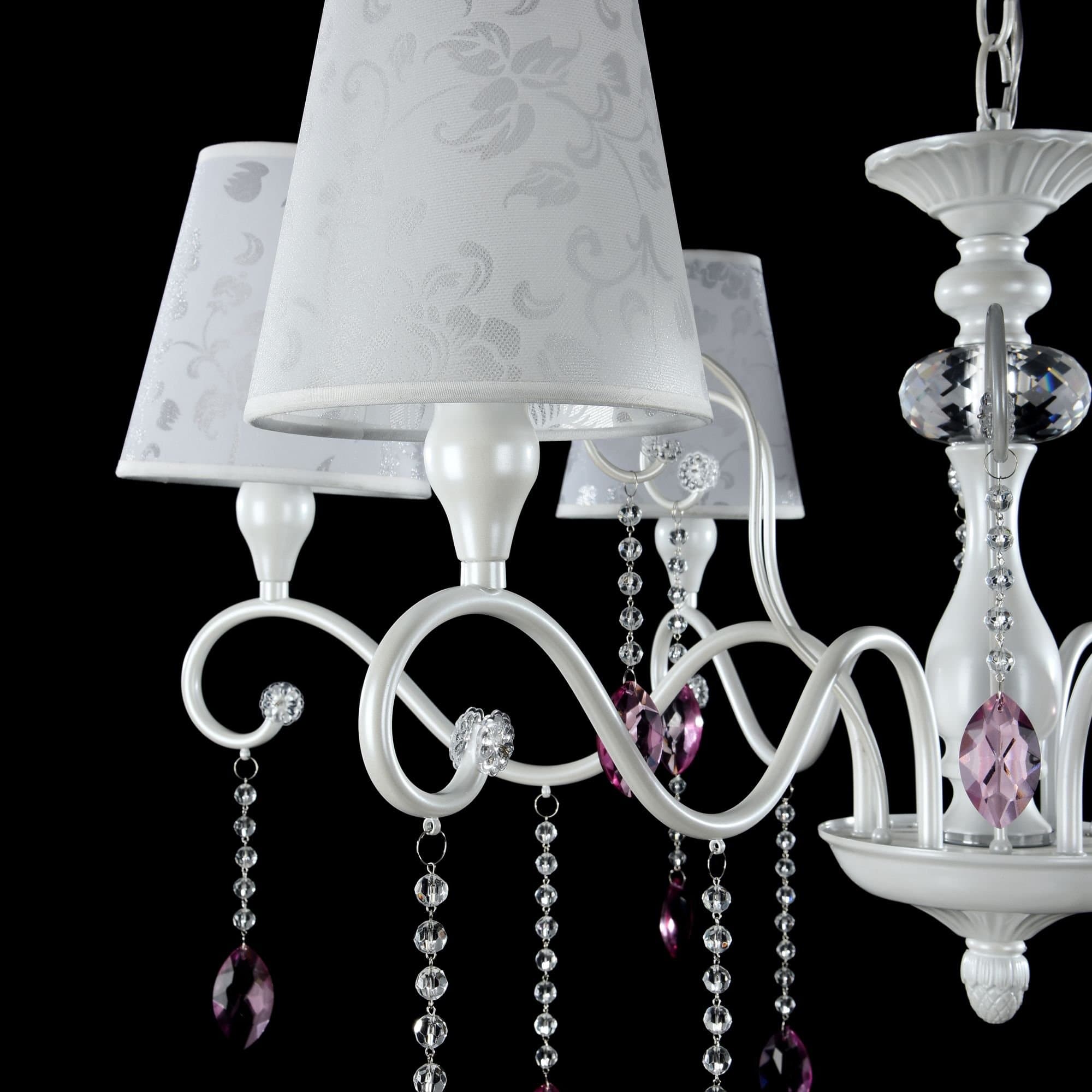 Freya Classic Adelaide Жемчужный белый Люстра E14 40W FR2306-PL-06-W — миниатюра 8