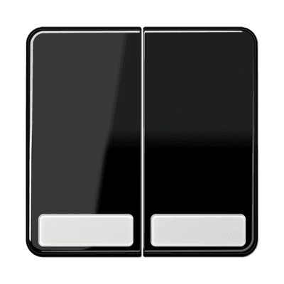 JUNG CD 500/CD plus Черная Клавиша 2-ая с полем для надписи CD595NASW