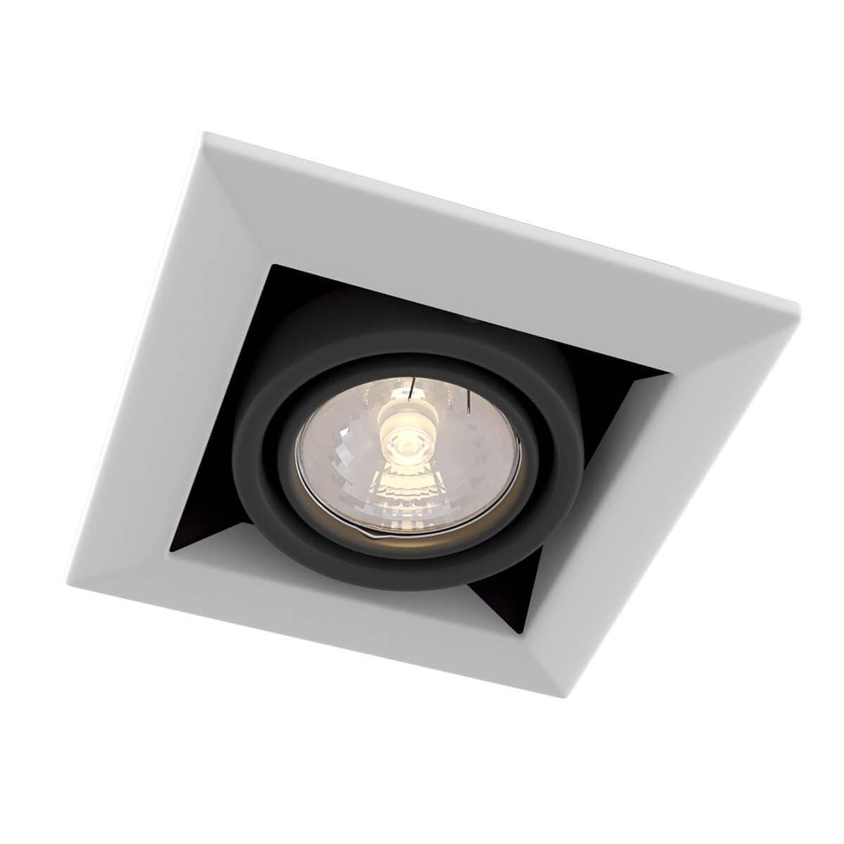 Maytoni DownLight Metal Белый Встроенный светильник 1xGU10 50W DL008-2-01-W