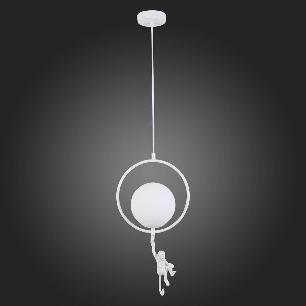 Evoluce SLE115113-01 Светильник подвесной Белый/Белый E27 1*60W — миниатюра 4