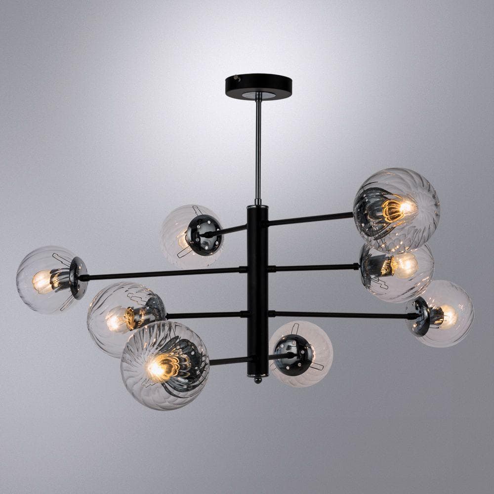 Arte Lamp SEGIN Светильник потолочный лампа накаливания A3566PL-8BK — миниатюра 3