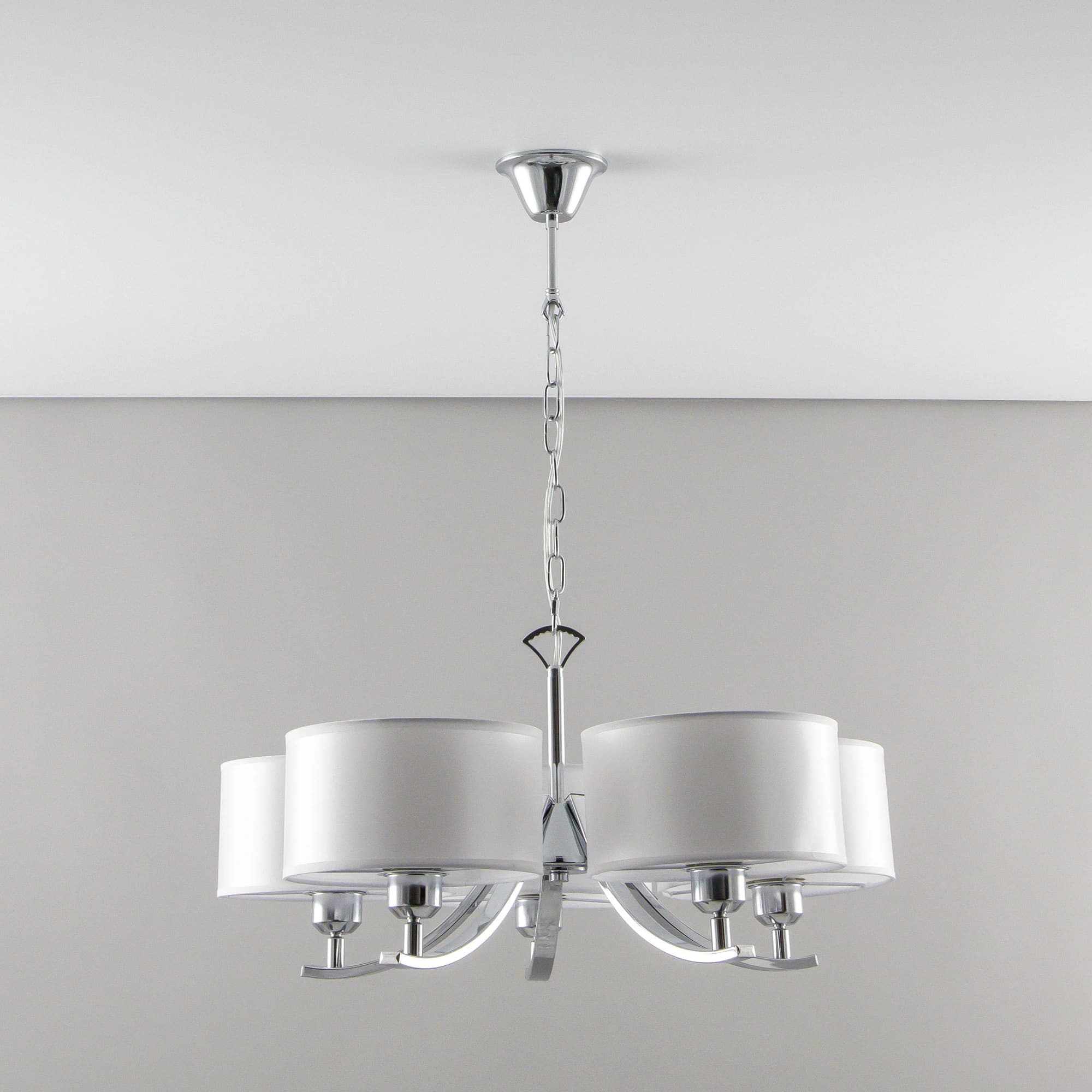 Citilux CL466150 Эвита Хром+Белый Люстра — миниатюра 4