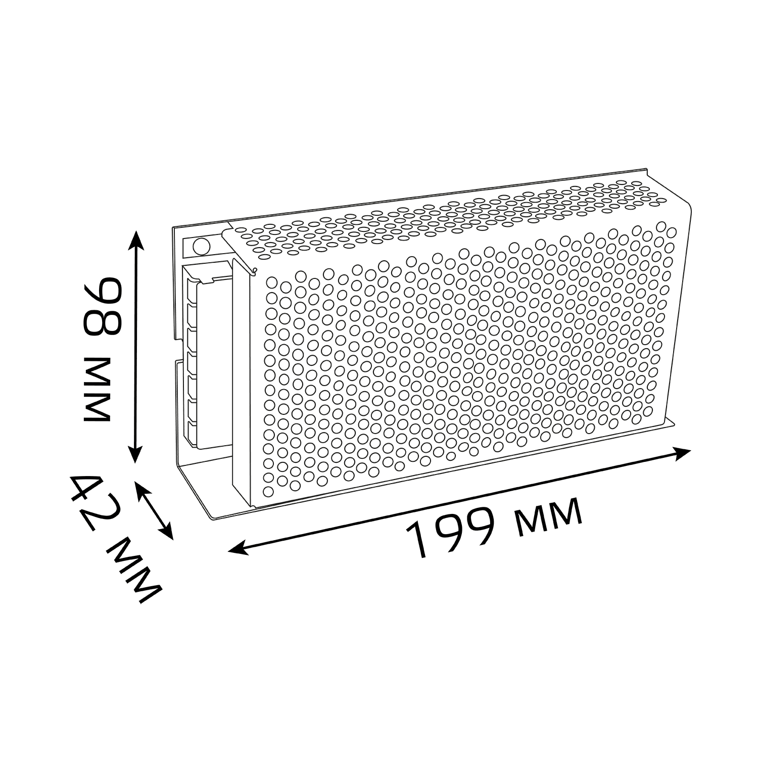 Gauss Блок питания 150W 24V IP20 1/50 202002150 — миниатюра 2