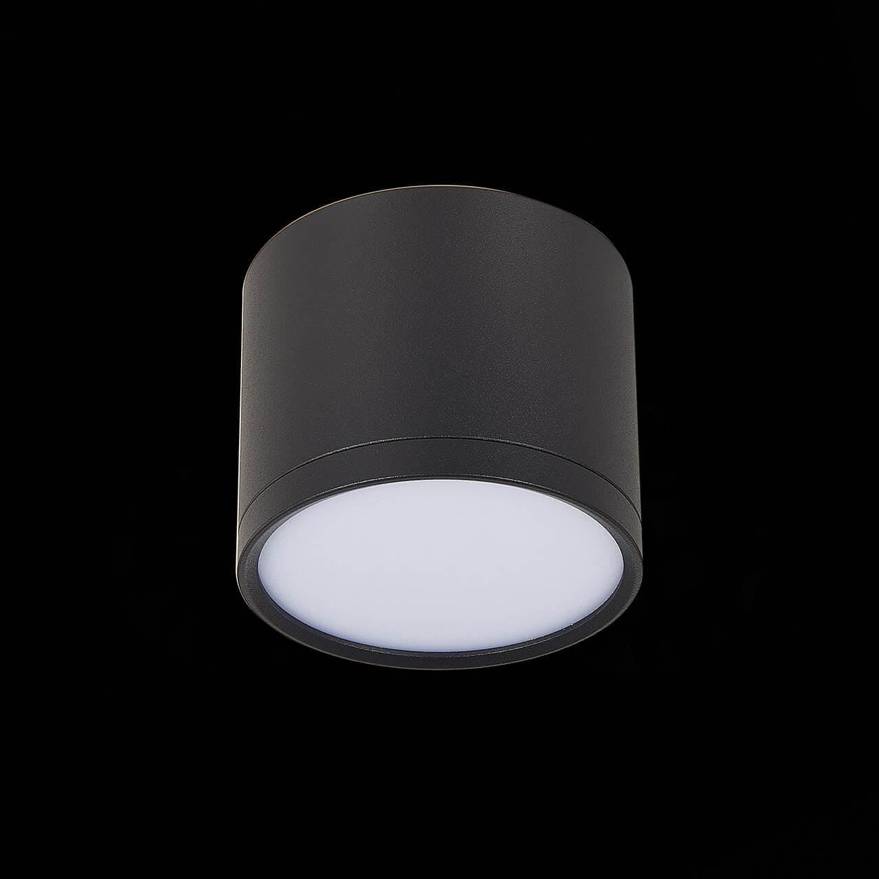 ST Luce ST113.442.09 Светильник потолочный Черный LED 1*9W 4000K 702Lm Ra>80 120° IP20 D88xH75 170-240V — миниатюра 2