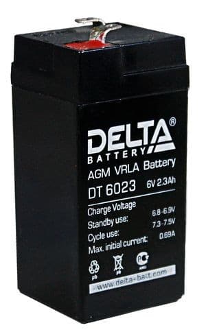 Delta Аккумуляторная батарея DT 6023 6В/2,3Ач