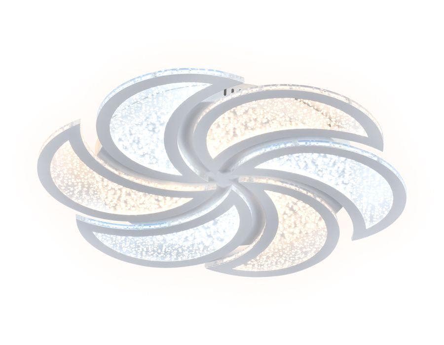 Ambrella Потолочный светодиодный светильник с пультом FA856/6 WH белый 168W D500*50 (ПДУ РАДИО 2.4) — миниатюра 1