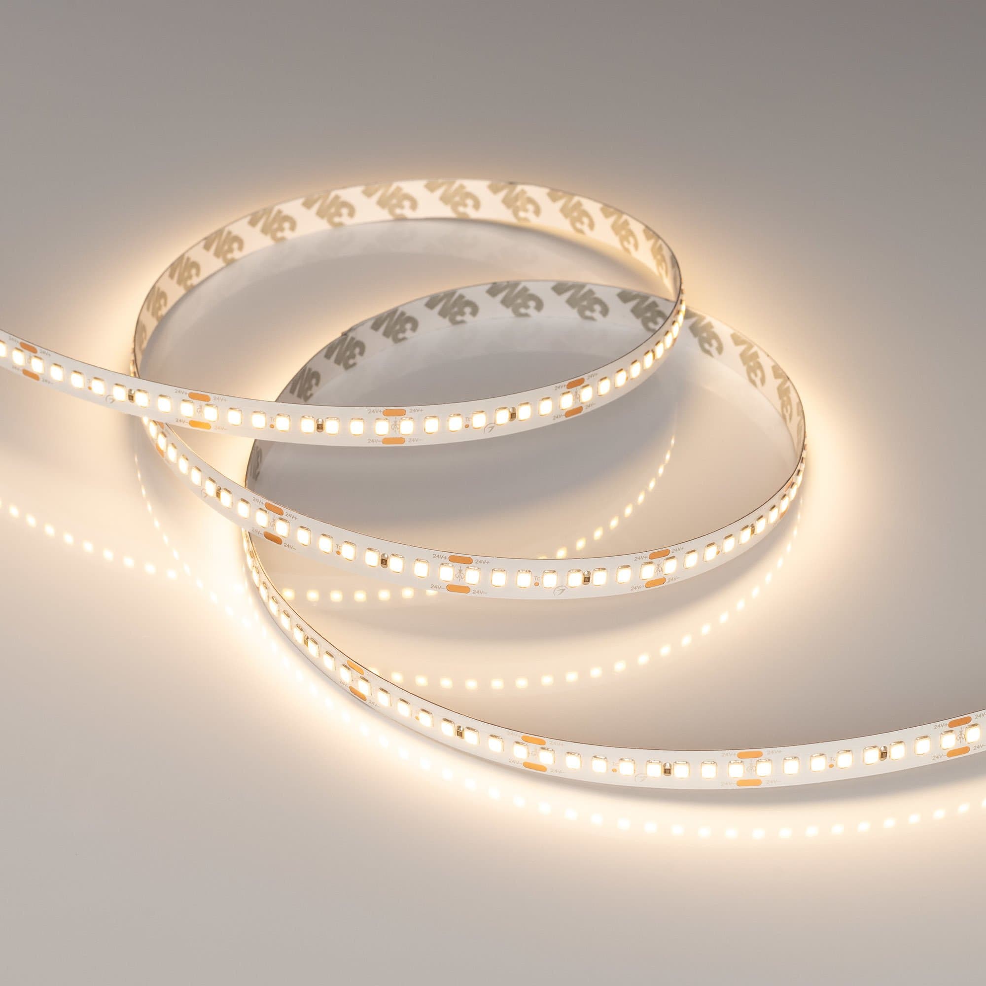 Arlight Лента RT-A192-10mm 24V Warm3000 (17.6 W/m, IP20, 2835, 5m) (высок.эфф.150 лм/Вт) 038775 — миниатюра 3