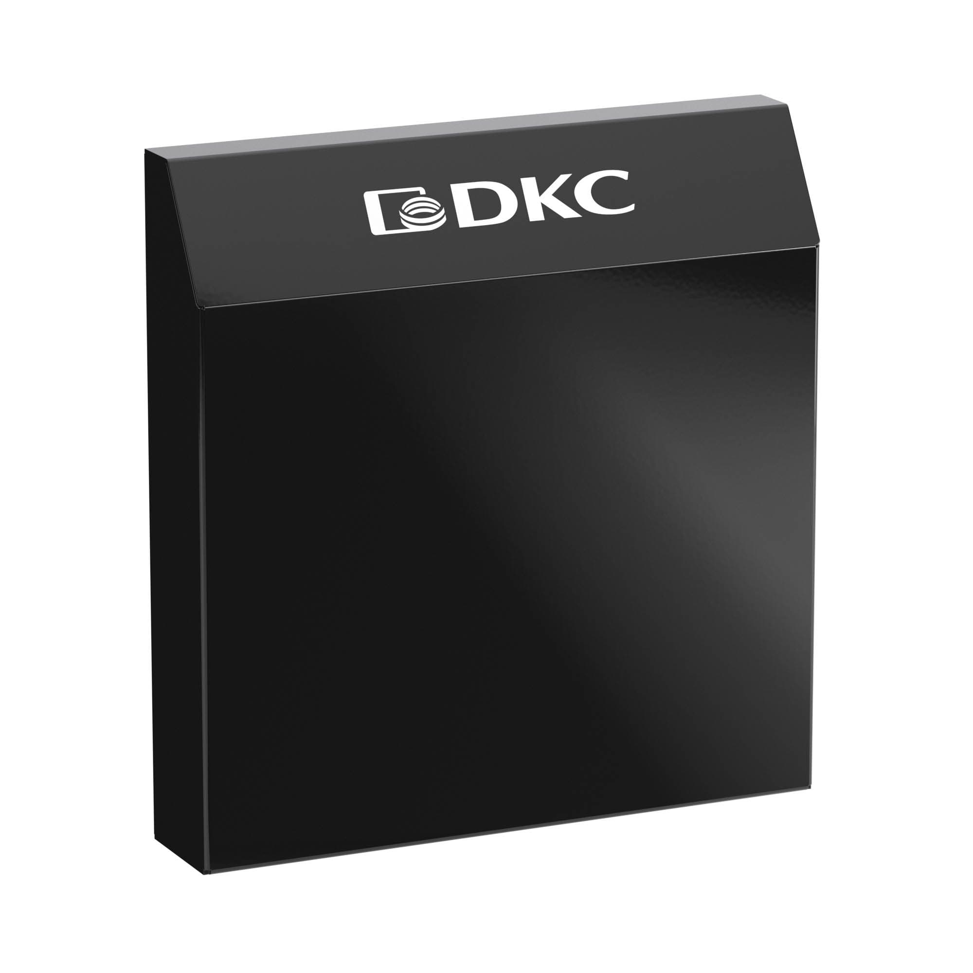 DKC Защитная панель IP56, листовая сталь RAL9005, для вентиляторов и решеток 150x150 мм