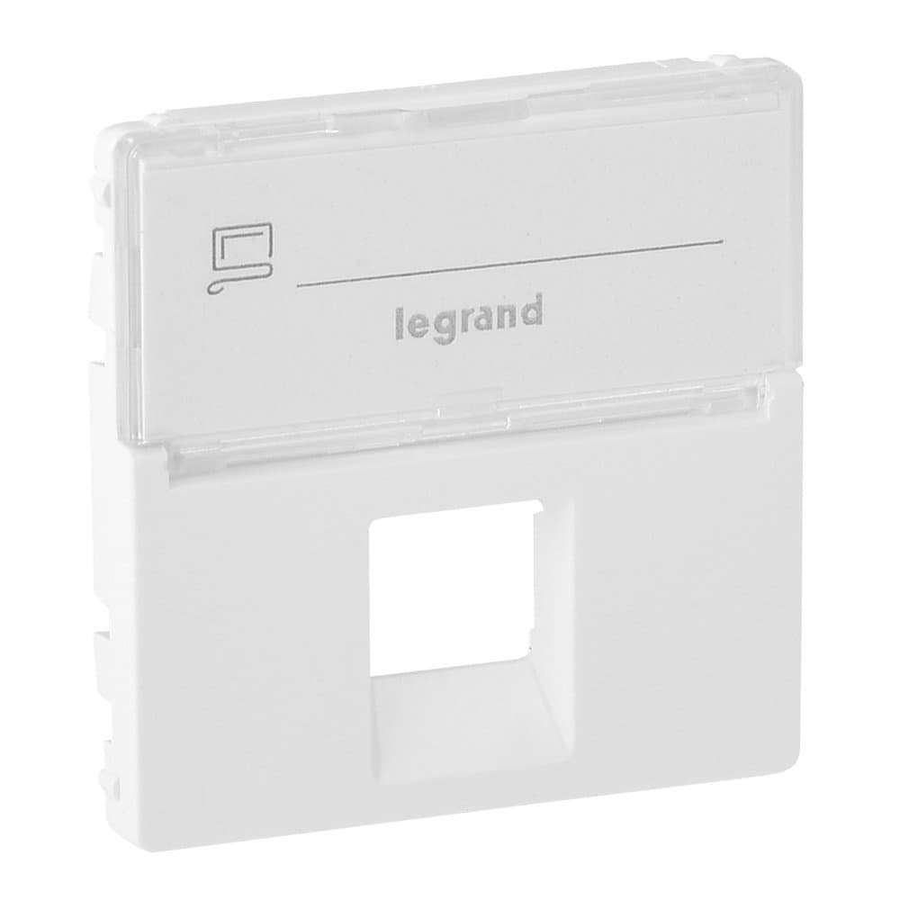 Legrand Valena LIFE Бел Накладка розетки ТЛФ/комп 1-ой с полем для надписи 755470