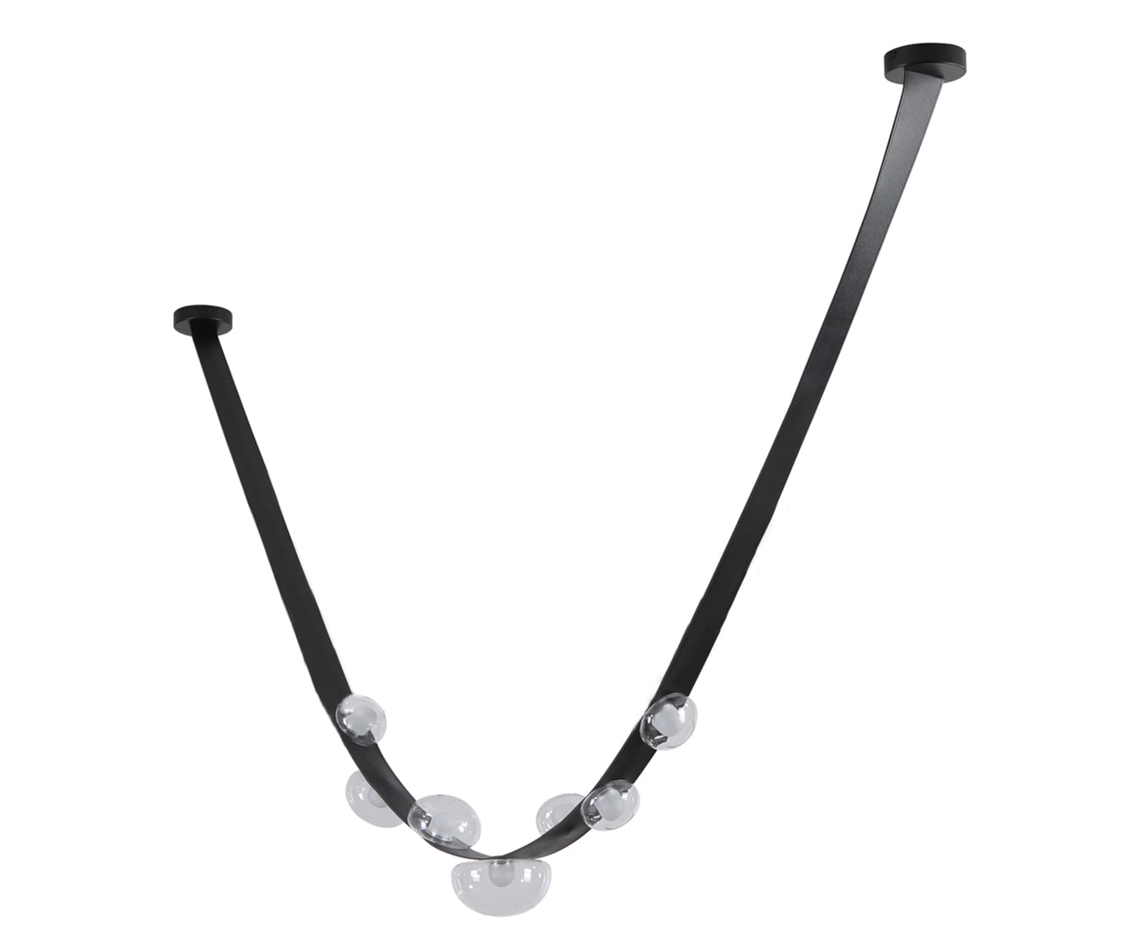Kink Light 08460-300,19(21) Подвес Дэлви черный L300 Led 21W (3000K) одиночный (на фото два светильника)
