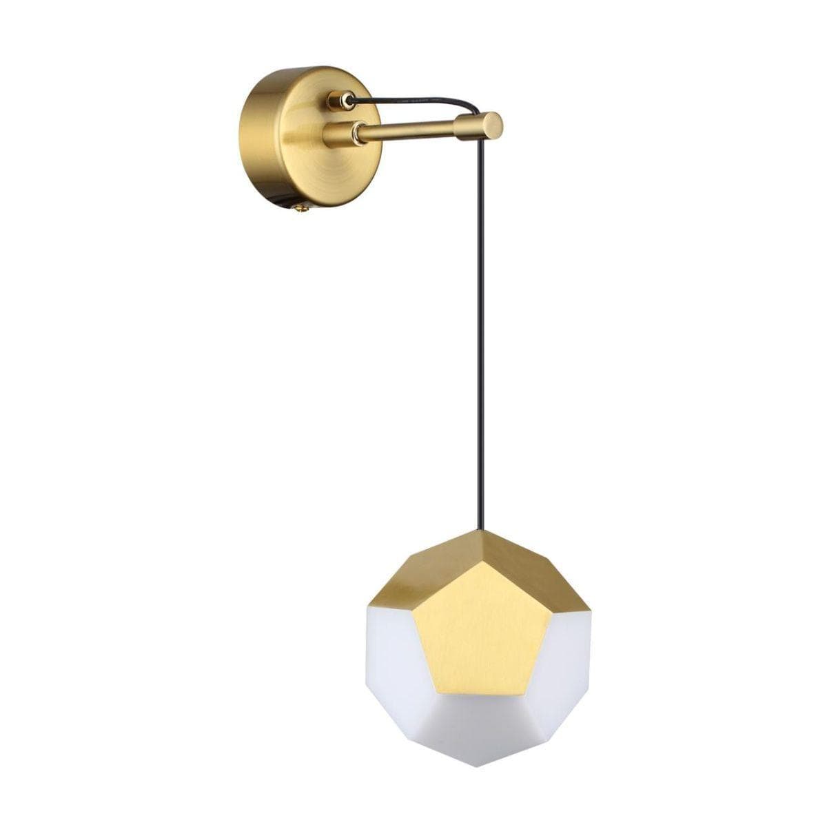 Odeon Light 4305/7WL HIGHTECH ODL22 165 золото Настенный светильник LED 7W 420Лм IP20 BINGO — миниатюра 1
