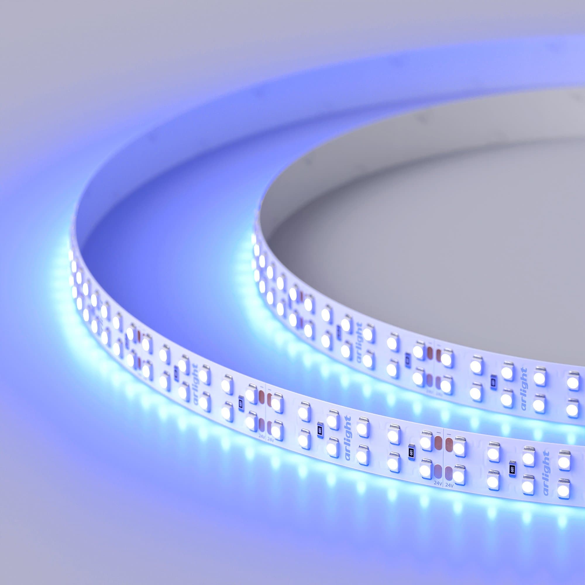 Arlight Светодиодная лента RT 2-5000 24V Blue 2x2 (3528, 1200 LED, LUX) (19.2 Вт/м, IP20) 008769 — миниатюра 4