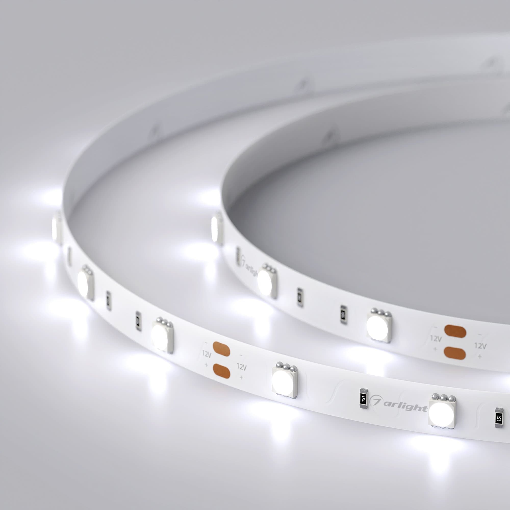 Arlight Светодиодная лента RT 2-5000 12V Cool 8K (5060, 150 LED, LUX) (7.2 Вт/м, IP20) 016890 — миниатюра 3