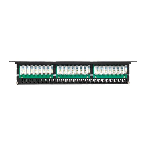EKF Патч-панель высокой плотности TERACOM PRO 19'' Cat.5E 1U неэкранированная UTP 48 портов RJ-45 Dual IDC с органайзером — миниатюра 4