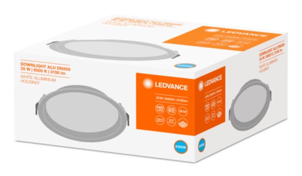 Ledvance Светильник светодиодный ДВО-35Вт 6500K 3150Лм IP44 бел DOWNLIGHT 4058075091597