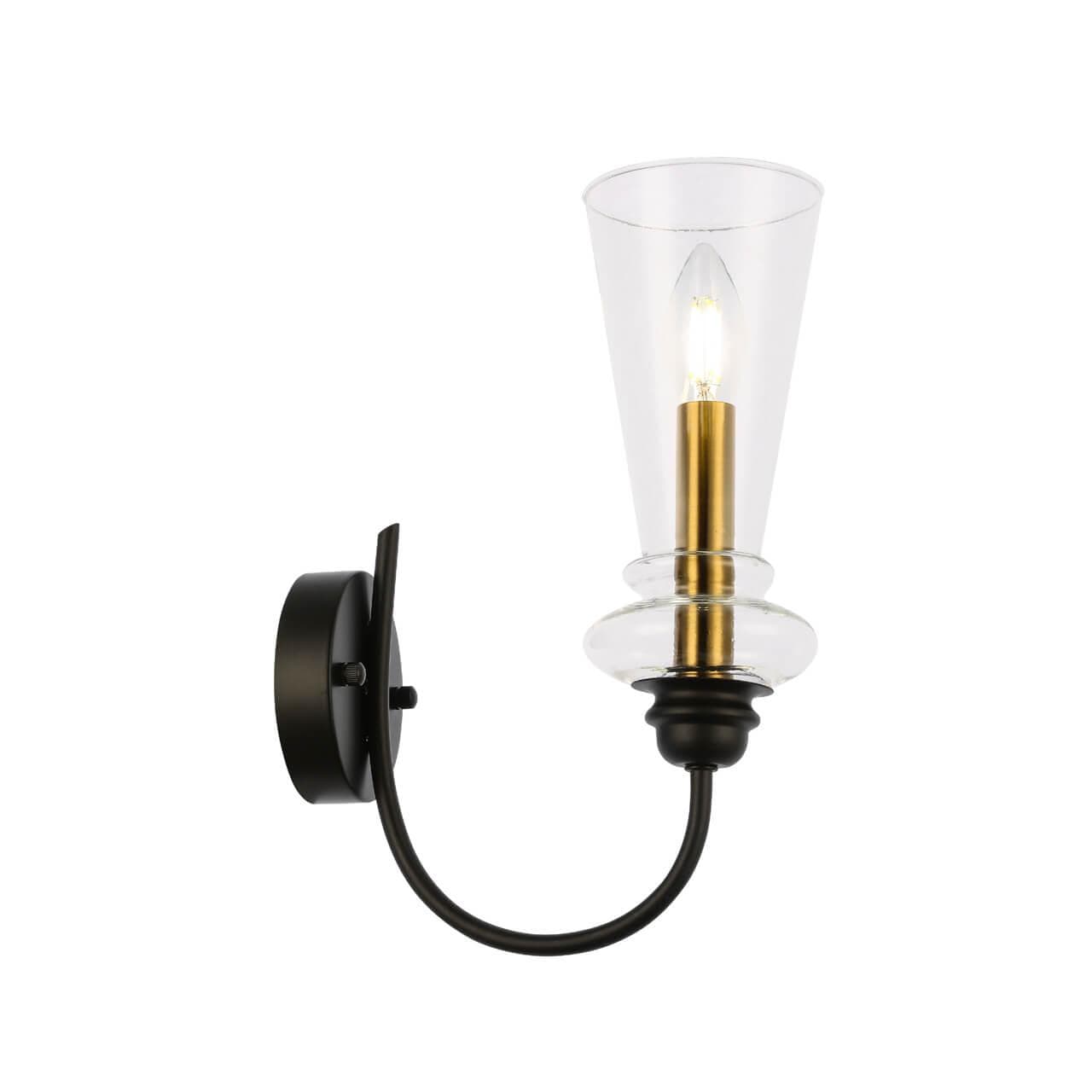 Evoluce SLE112401-01 Светильник настенный Черный/Прозрачный E14 1*40W — миниатюра 3