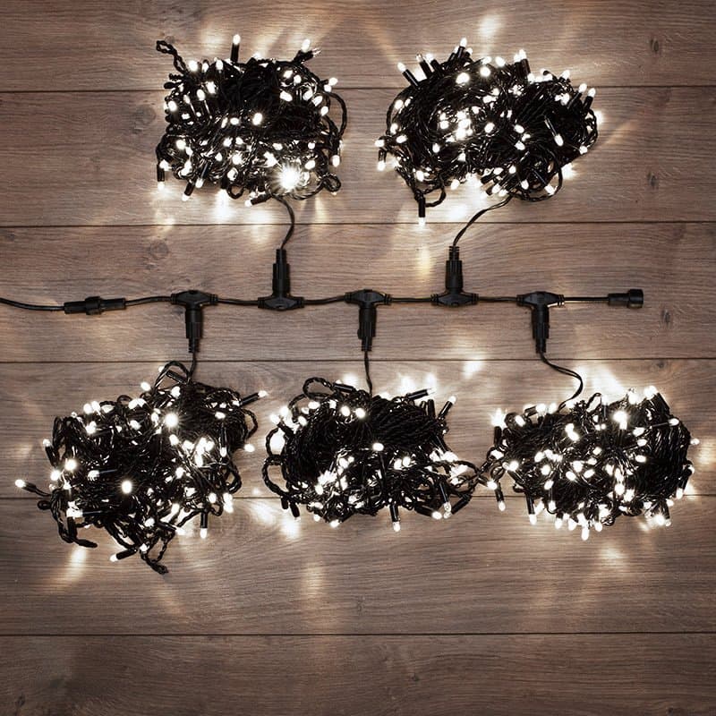 NEON-NIGHT Гирлянда "LED ClipLight" 24V, 5 нитей по 20 метров, цвет диодов Белый 323-505