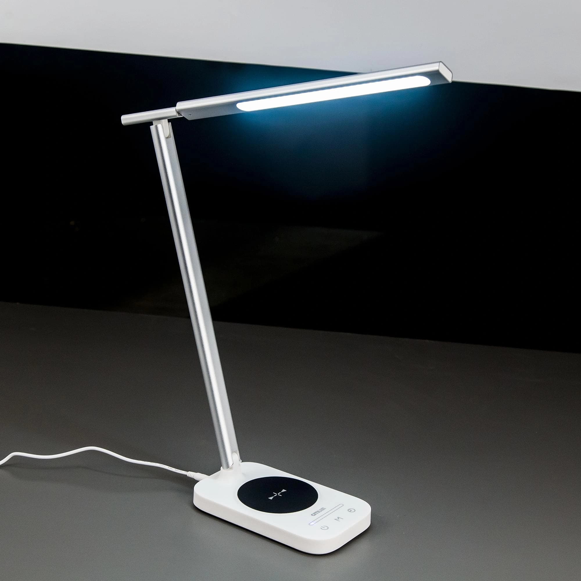 Citilux CL803051 Ньютон Бел-Серебр, USB+Qi — миниатюра 3