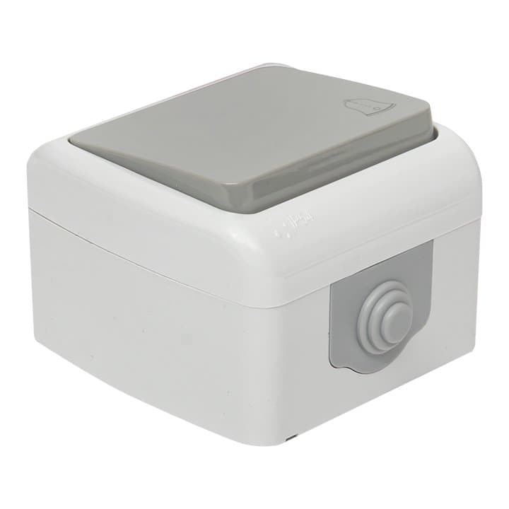 EKF PROxima Мурманск Кнопка звонка 1-клавишная 10А IP54 серая — миниатюра 7