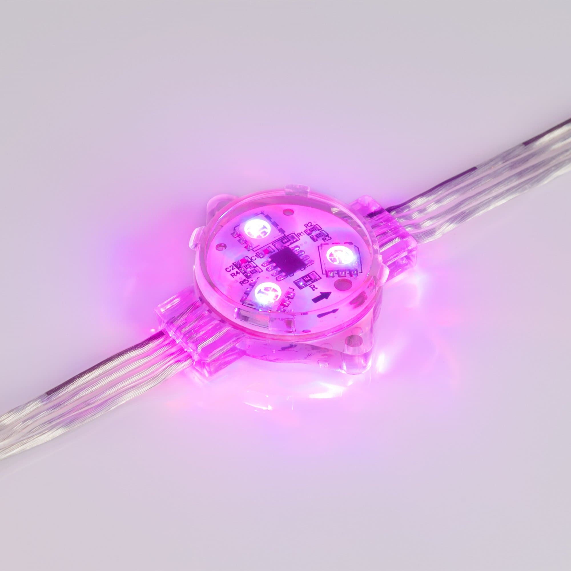 Arlight Модуль управляемый VISOR-SPI-5060-3-12V RGB 120deg (D30x16mm, 0.75W, IP68) (Герметичный) 029377 — миниатюра 6