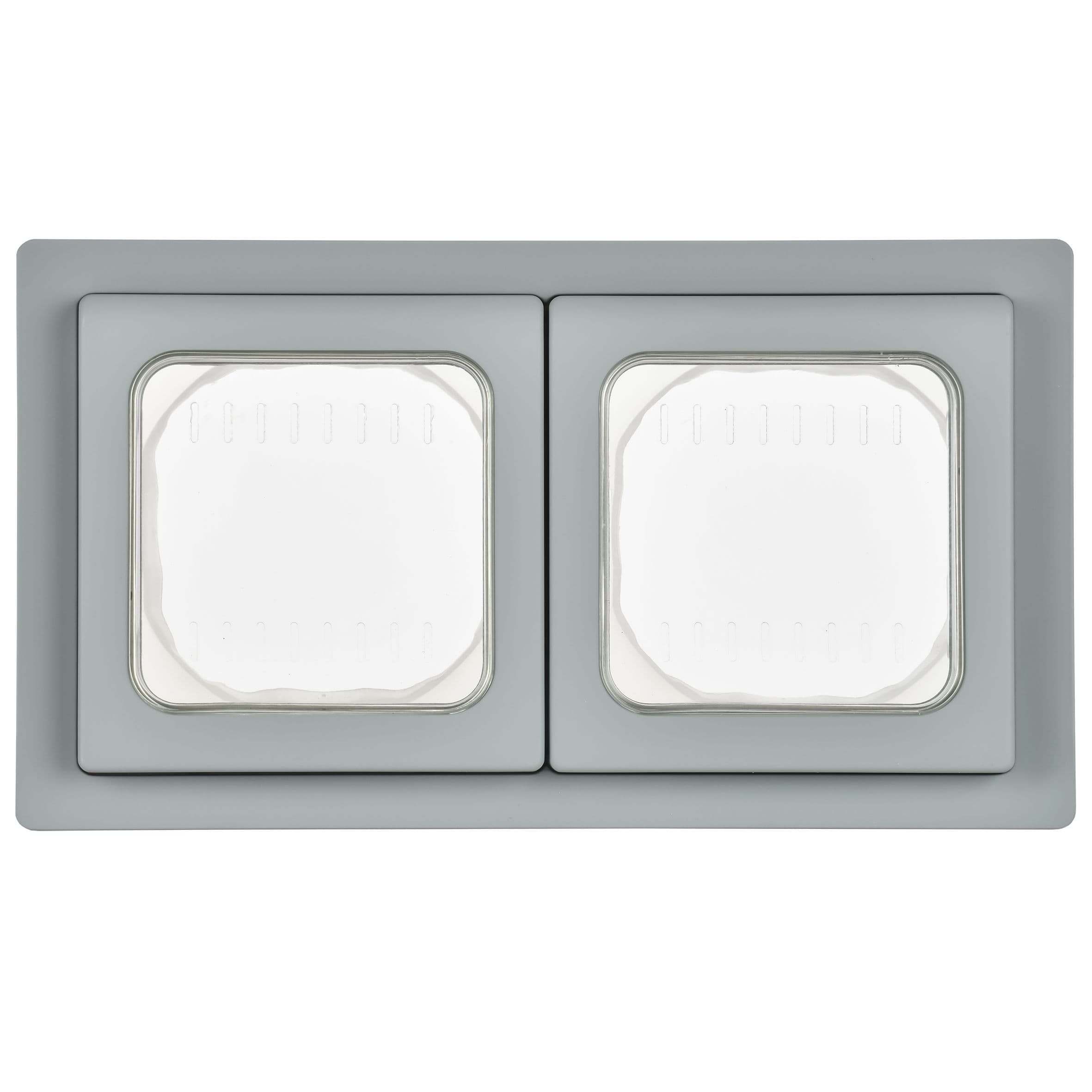IEK FLITE Серый Рамка 2-местная IP55 — миниатюра 2