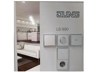 JUNG LS 990 Демонстрационный стенд 50х50 AL5050