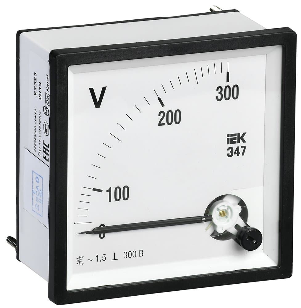 IEK Вольтметр Э47 300В кл. точн. 1,5 72х72мм
