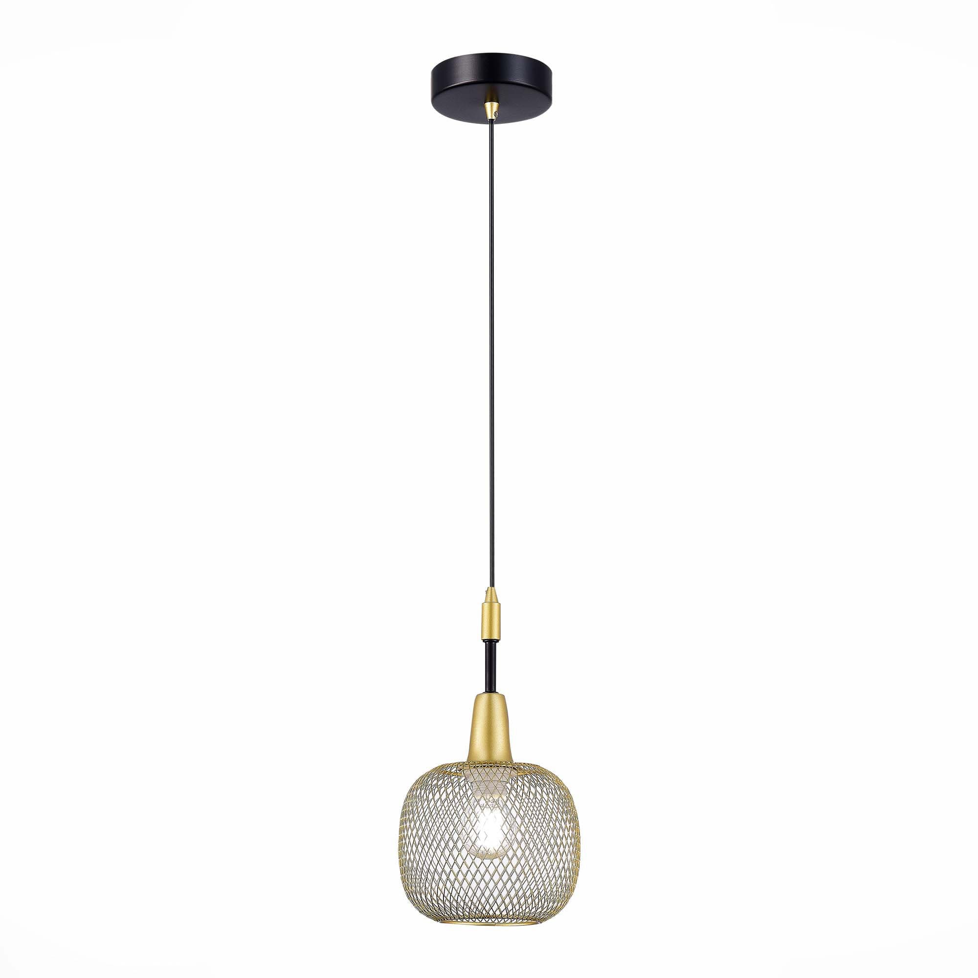 Evoluce SLE1137-403-01 Подвес Черный, Золотистый/Желтый E14 1*60W