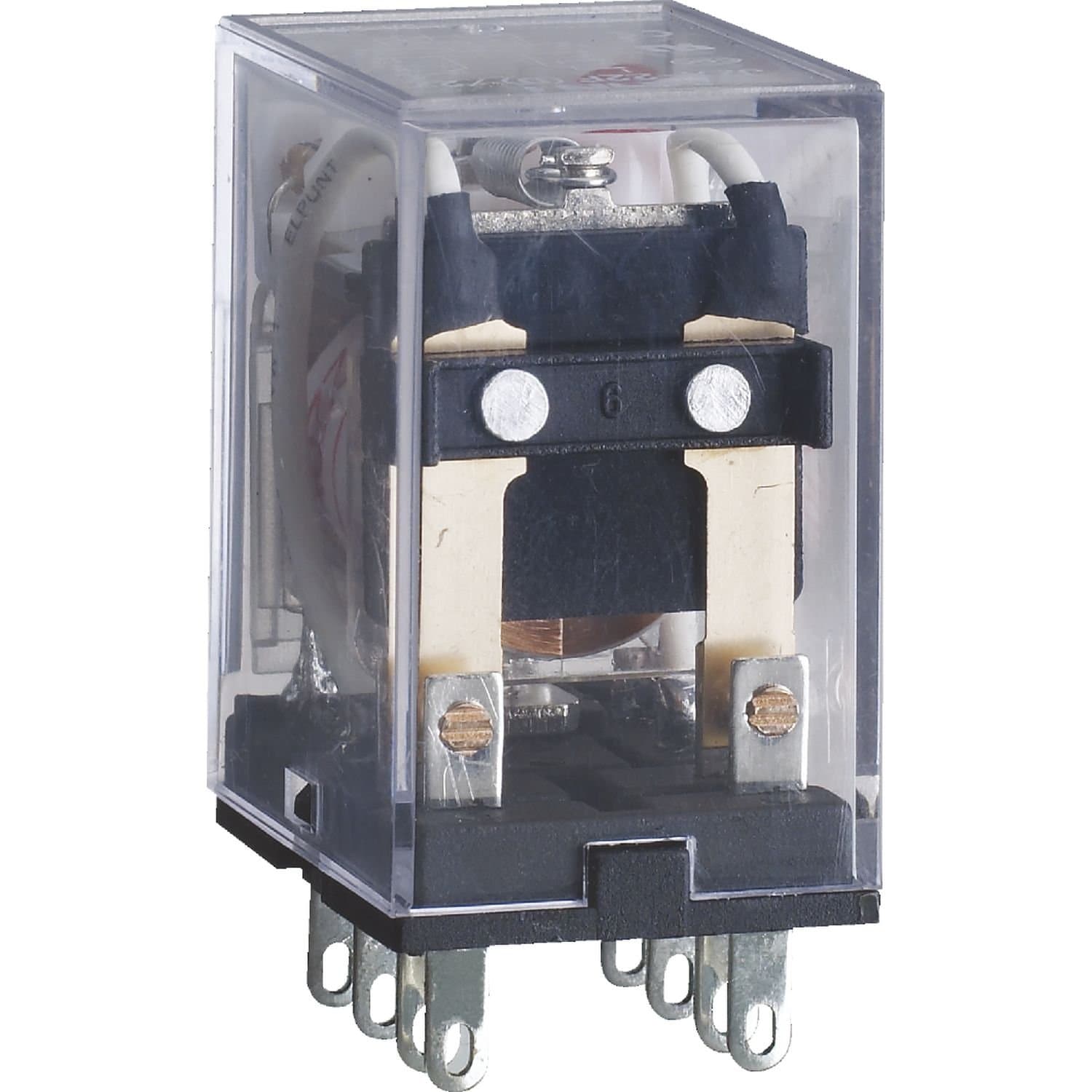 CHINT Промежуточное реле JZX-22F(D) 2 конт. с инд. LED 5А 220В AC — миниатюра 1
