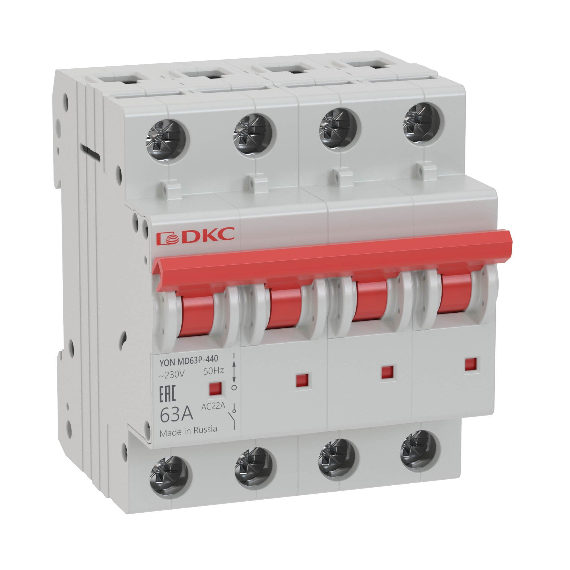 DKC YON pro Выключатель нагрузки модульный MD63P 4P 63А