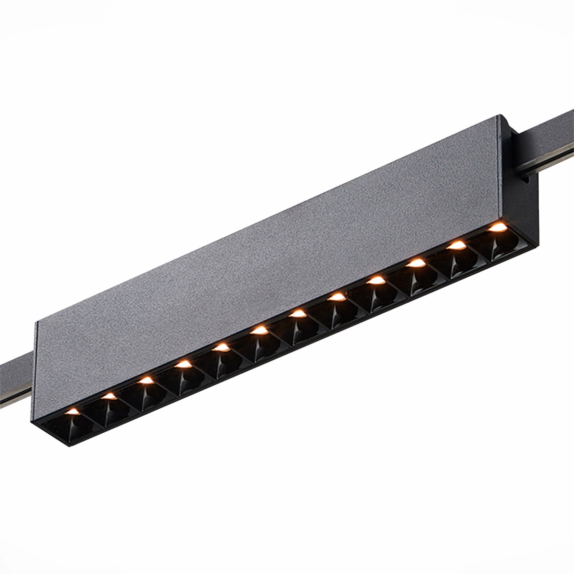 ST LUCE ST816.406.12 Магнитный трековый светильник FARM Черный LED 1*12W 3000K 609Lm Ra90 40 IP20 L232xW24xH48,5 180-240V