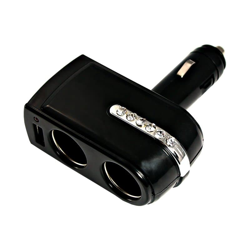 Разветвитель автоприкуривателя 2гн 1хUSB (5V 1 000mA) Rexant 16-0238 — миниатюра 1