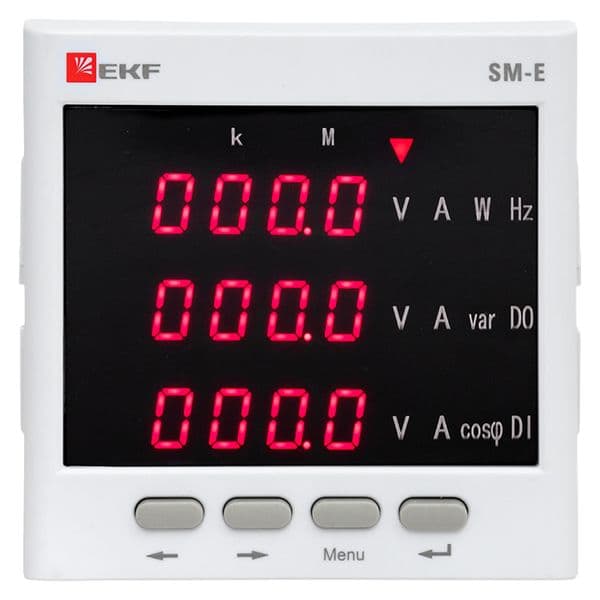 EKF Многофункциональный измерительный прибор SM-Е с реле на панель 96x96 (квадратный вырез) (без поверки) — миниатюра 13