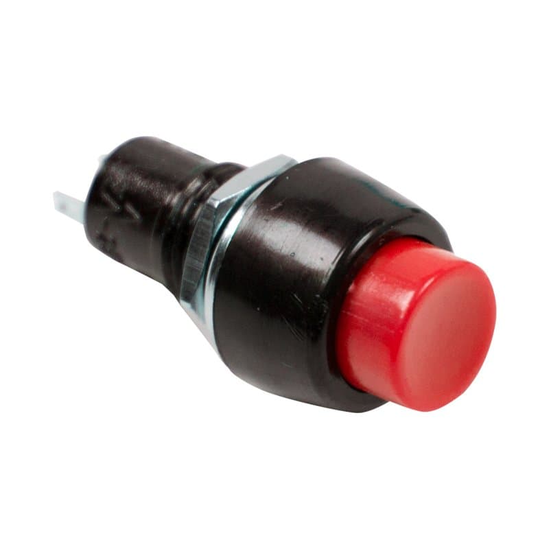 Выключатель-кнопка 250V 1А (2с) (ON)-OFF Б/Фикс красная Micro Rexant 36-3080