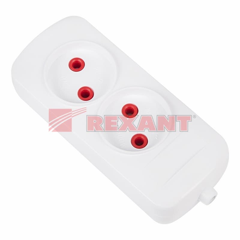 Колодка 2 гнезда «Эконом» Rexant 11-8708