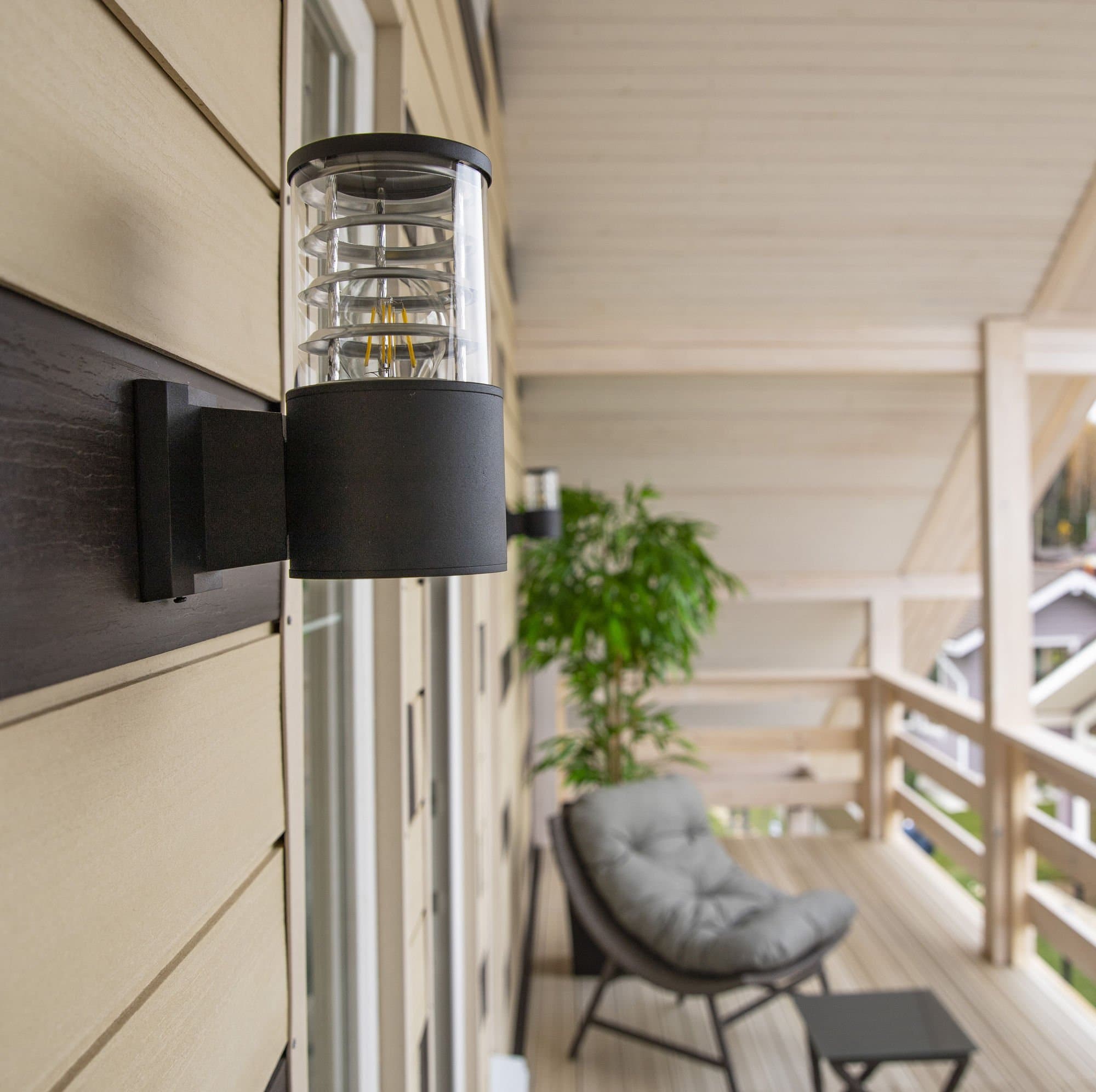Maytoni Outdoor Bronx Черный Бра 1xE27 60W O576WL-01B — миниатюра 8