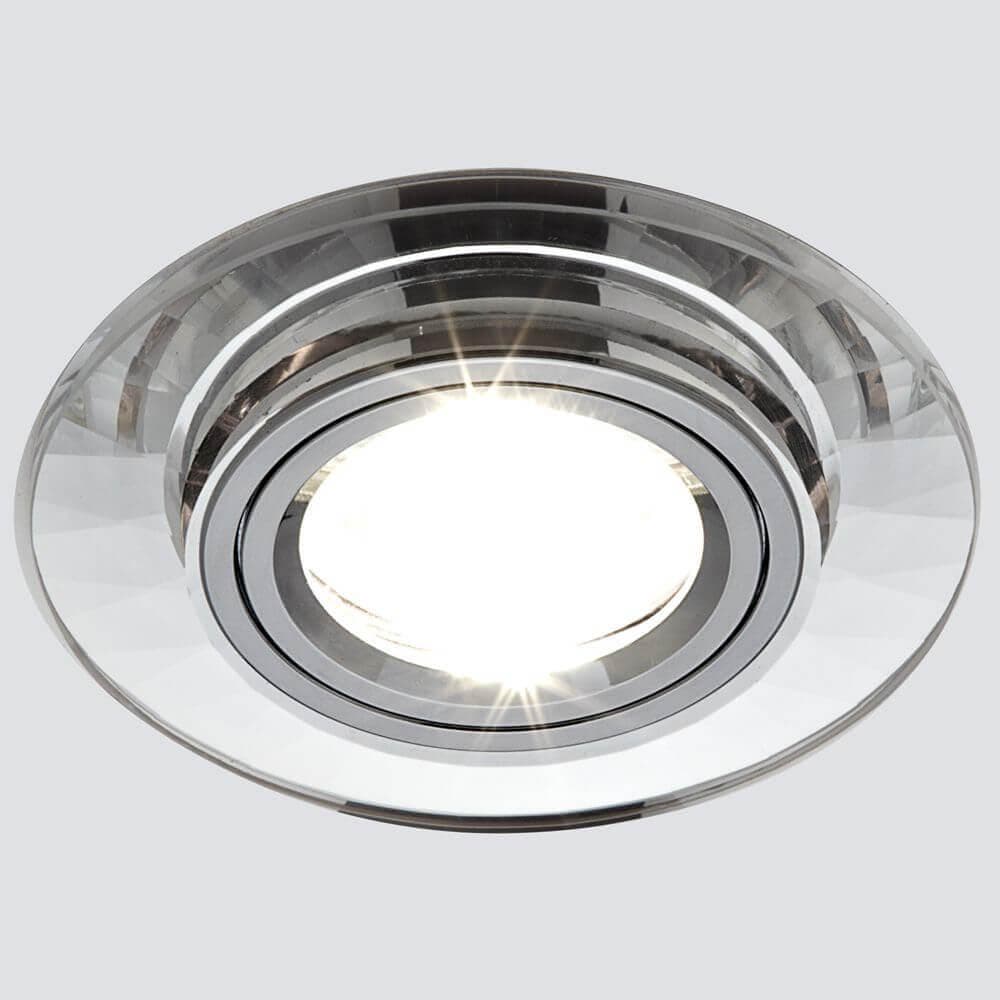 Ambrella Встраиваемый потолочный точечный светильник 8160 CL хром MR16 D95 mm — миниатюра 2