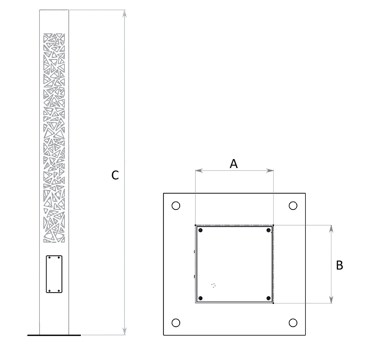 TOWER LED 30W DK 840 RAL9005 H2500 — миниатюра 2