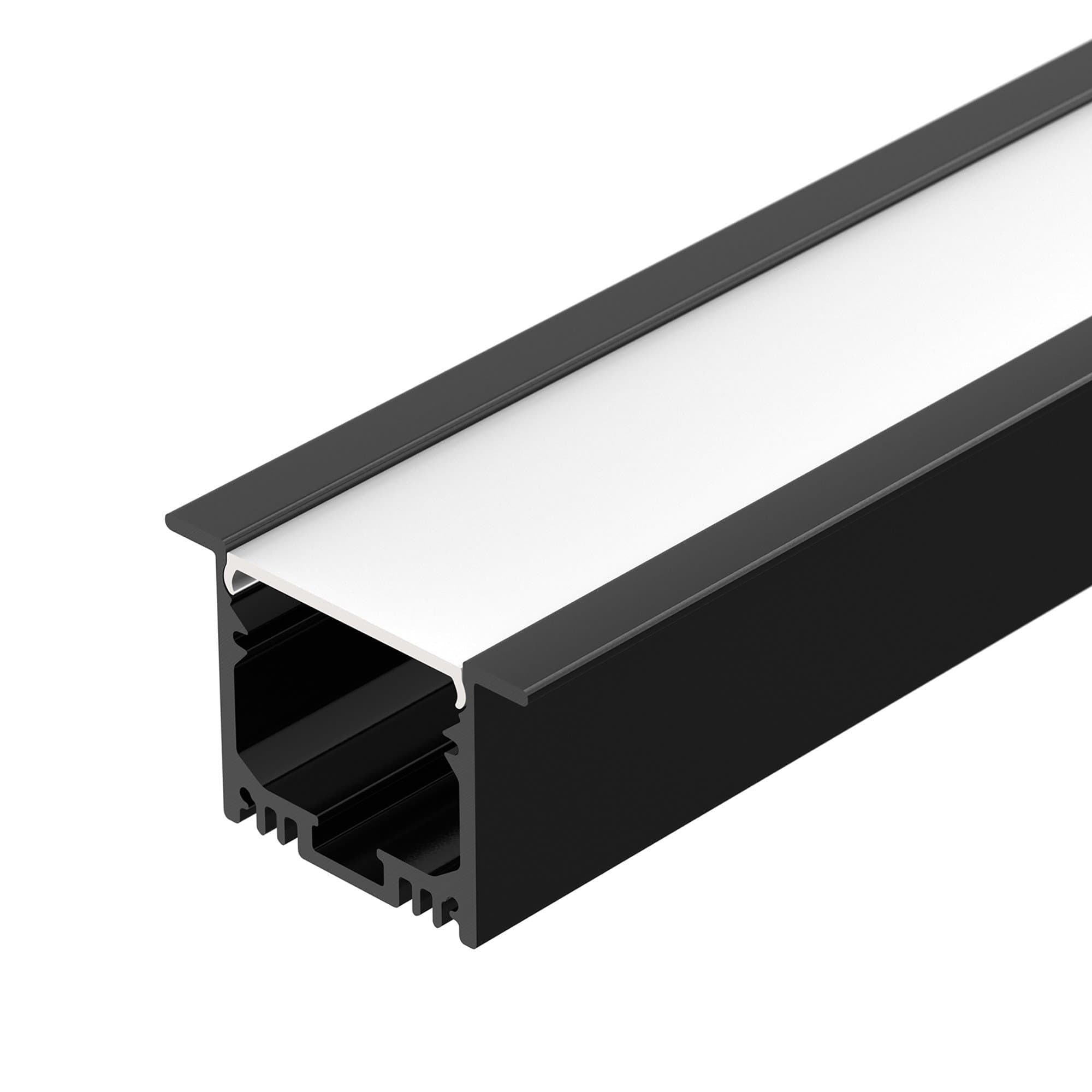 Arlight Профиль SL-LINIA49M-F-2000 BLACK (Алюминий) 036513 — миниатюра 1