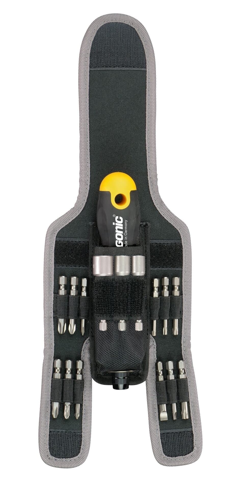 Felo Трещотка поворотная Ergonic K с набором бит в чехле, 16 шт 06071604