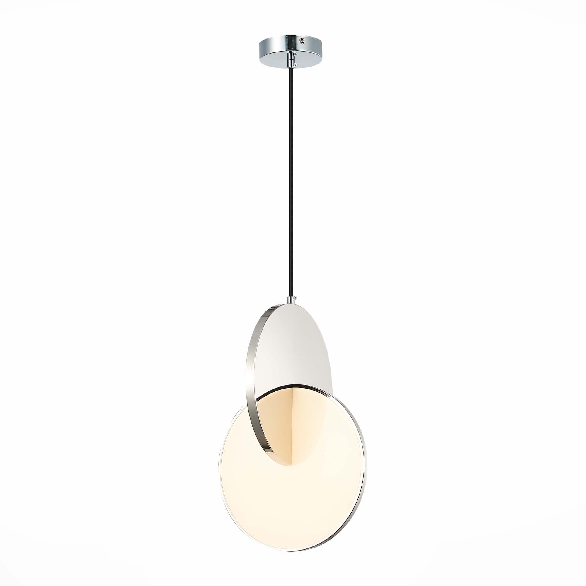 ST LUCE SL6107.103.01 Светильник подвесной Хром/Белый Хром LED 1*14W 3000K
