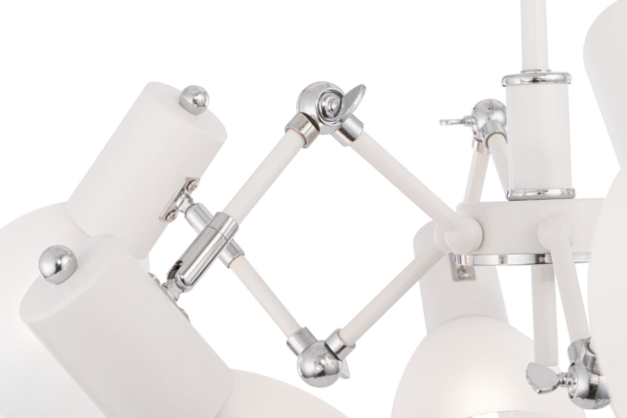 Freya Modern Avery Белый и Хром Люстра FR5080PL-06W — миниатюра 3