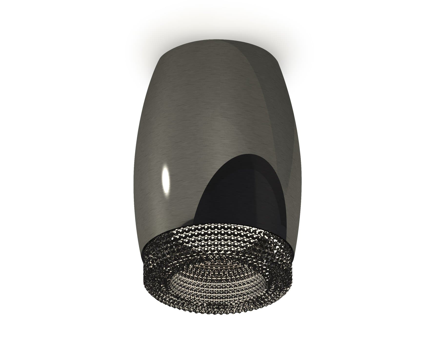 Ambrella Комплект накладного светильника с композитным хрусталем XS1123011 DCH/BK черный хром/тонированный MR16 GU5.3 (C1123, N7192) — миниатюра 1