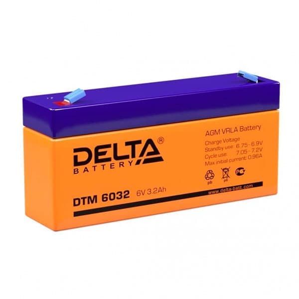 Delta Аккумуляторная батарея DTM 6032 6В/3,2Ач