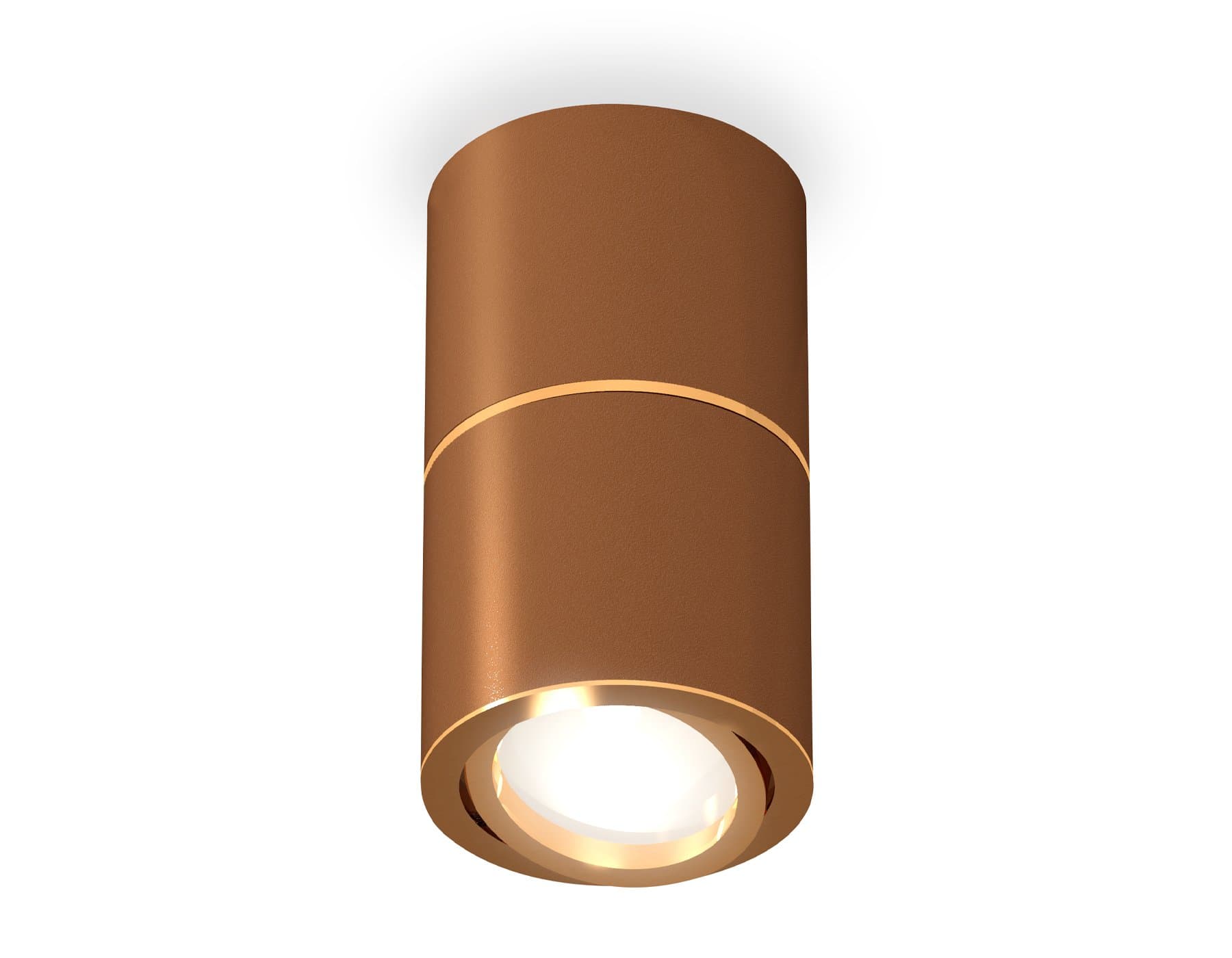 Ambrella Комплект накладного поворотного светильника XS7404060 SCF/PYG кофе песок/золото желтое полированное MR16 GU5.3 (C7404, A2072, C7404, N7004) — миниатюра 1