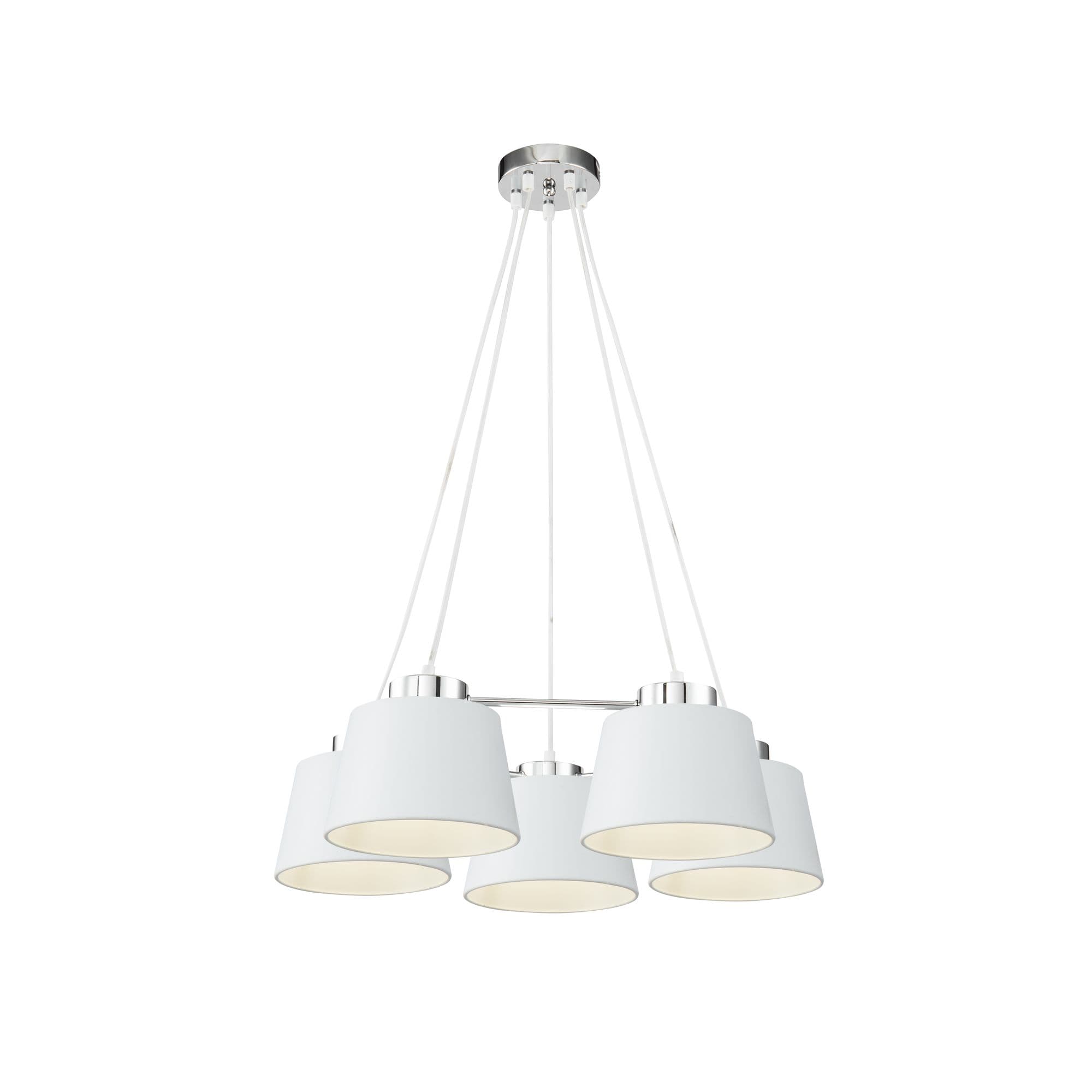 Freya Modern Barbara Хром Подвесной светильник E27 60W FR5004PL-05CH — миниатюра 2